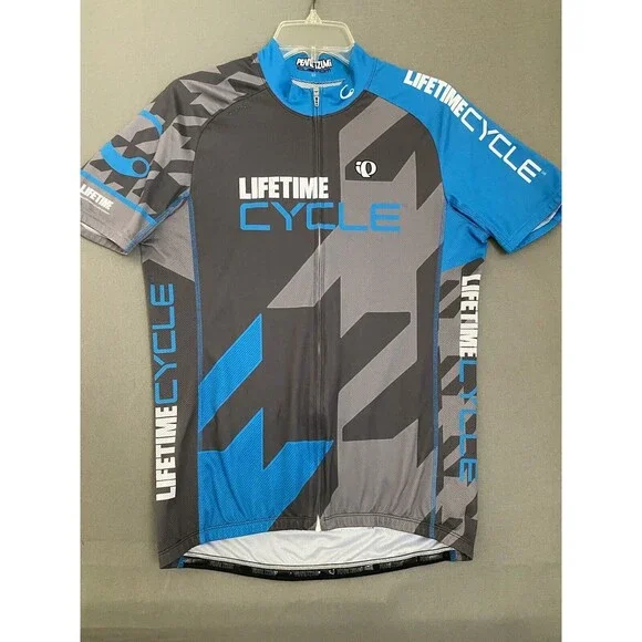 Pearl Izumi Cycling Jersey Men's Large Elite Series Gray Toyota Biking Full Zip - Picture 1 of 16